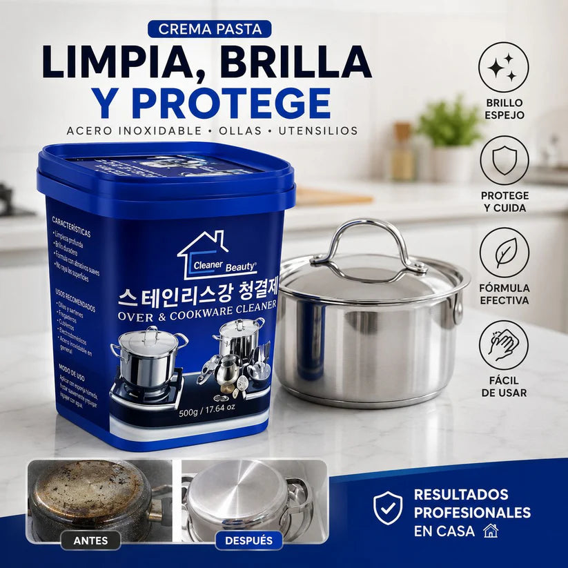 Pasta Limpiadora Ollas Acero Inoxidable