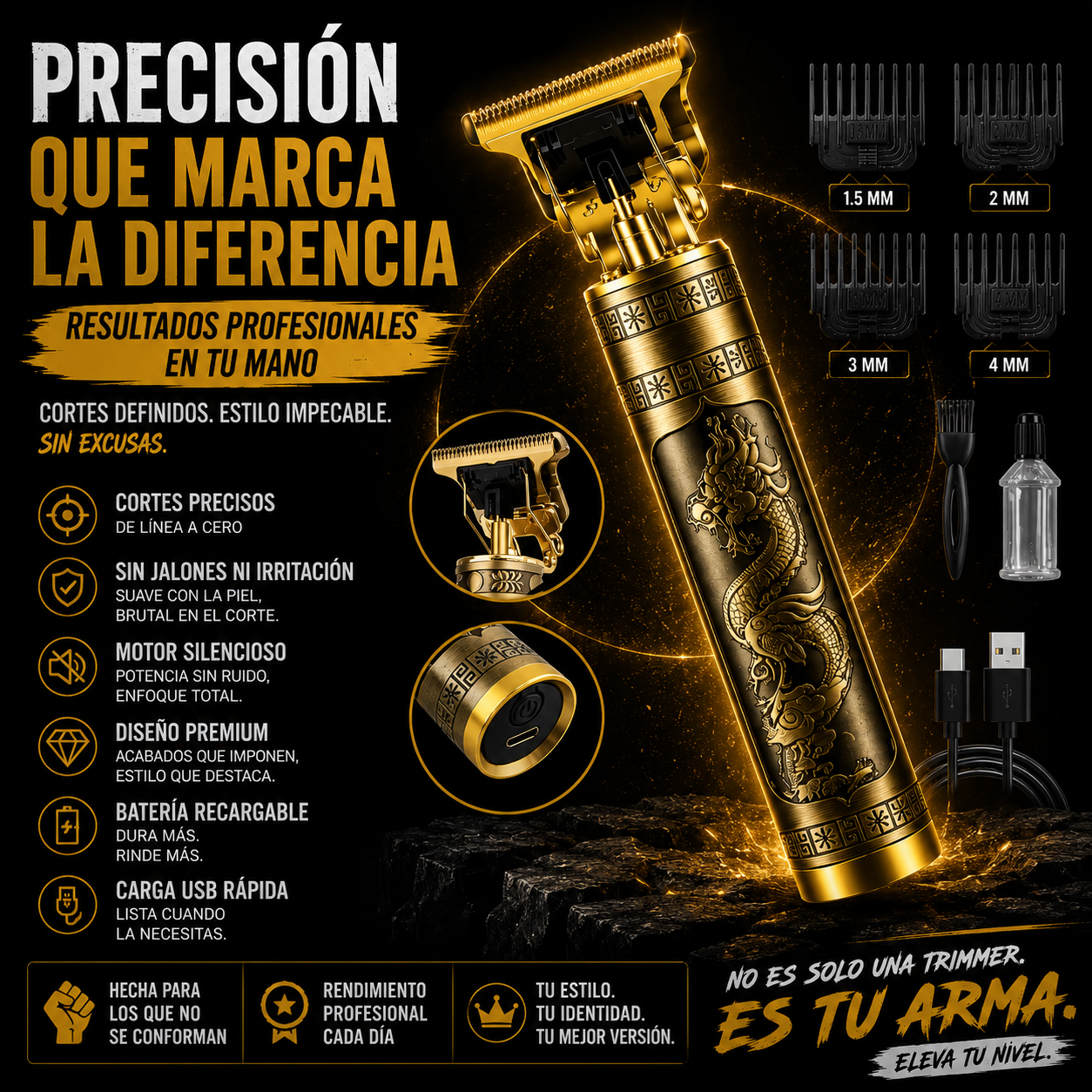 Rasuradora Dragon Pro™ - Ahorra Dinero en Barbería - ⚠️ Últimas Unidades Disponibles